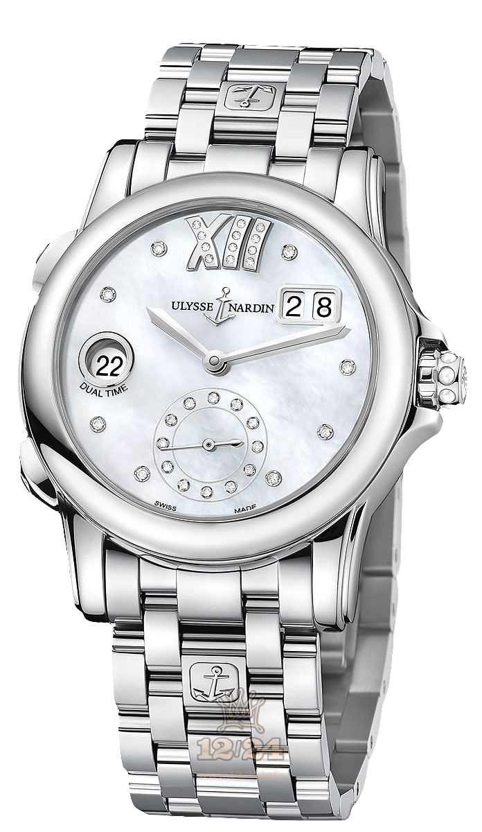 Ulysse Nardin Classic Watch 3343-222-7/391 38 mm Stainless steel Case White Dial