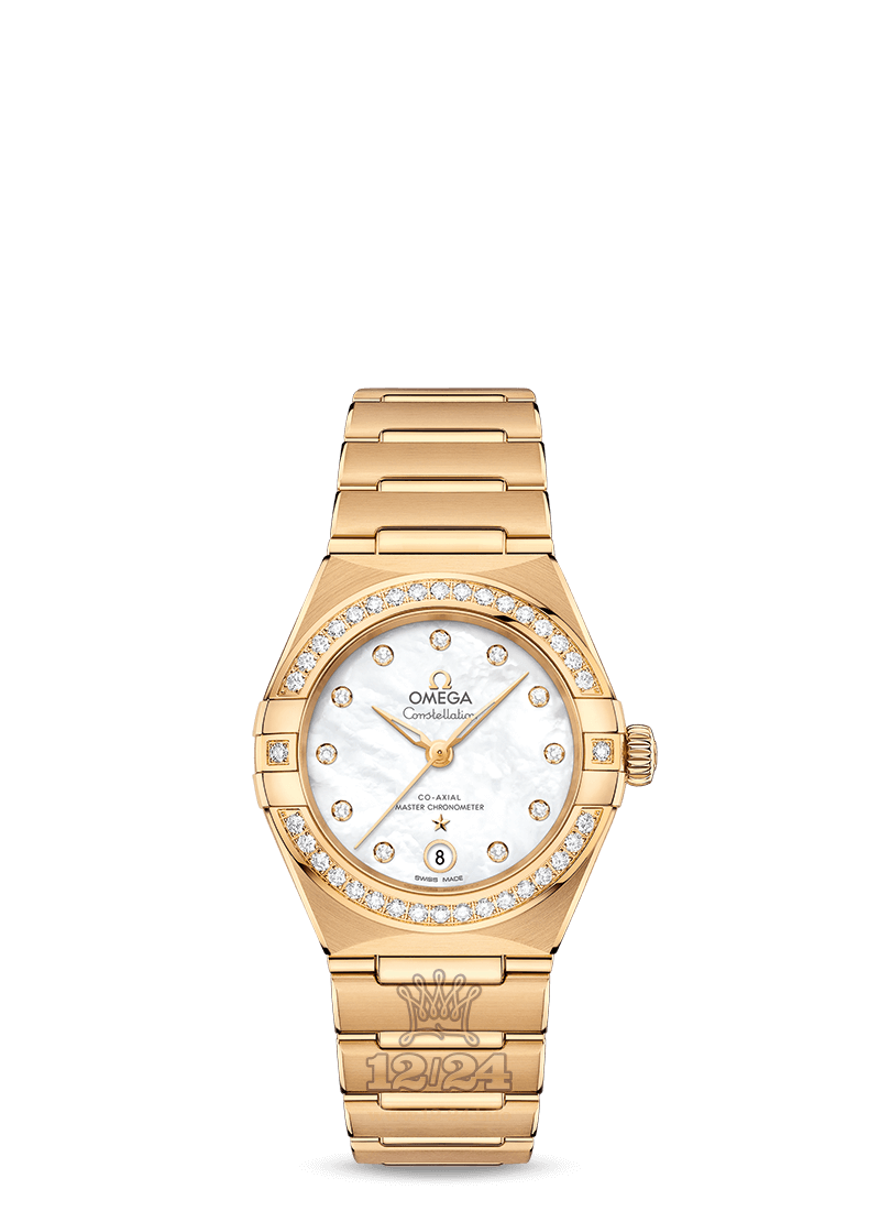 Omega Constellation Watch 131.55.29.20.55.002 29 mm Yellow gold Case White Dial