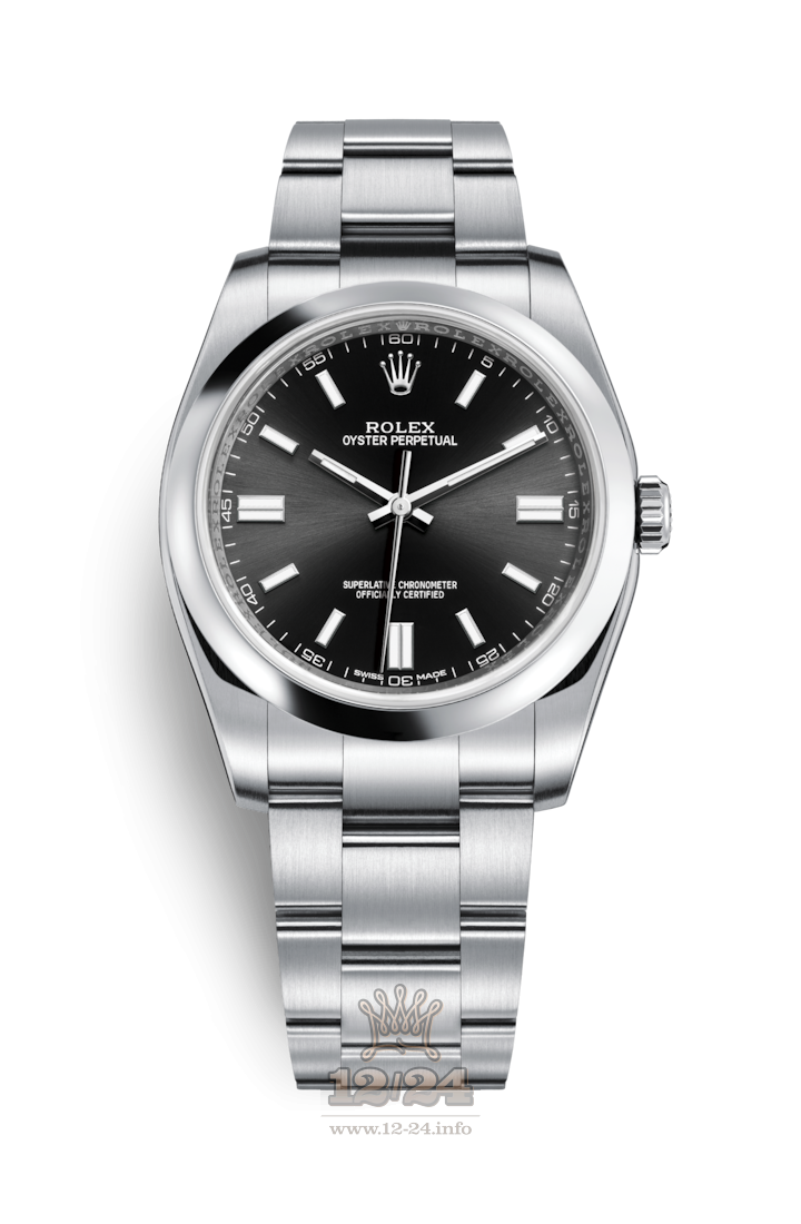 Rolex Oyster Perpetual Watch 116000-0013 36 mm Stainless steel Case Black Dial