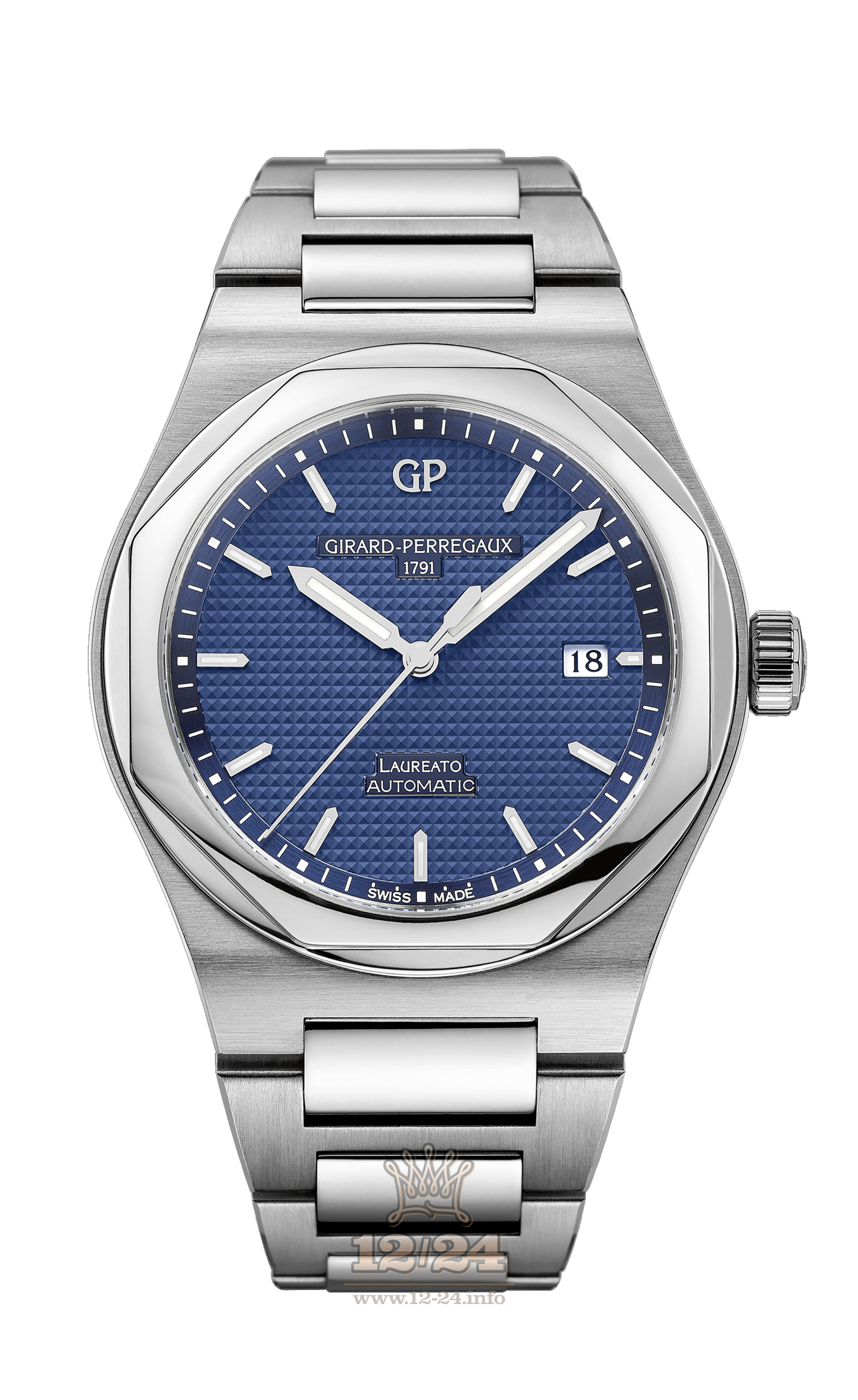 Girard Perregaux Heritage Watch 81000-11-431-11A Stainless steel Case Dark blue Dial