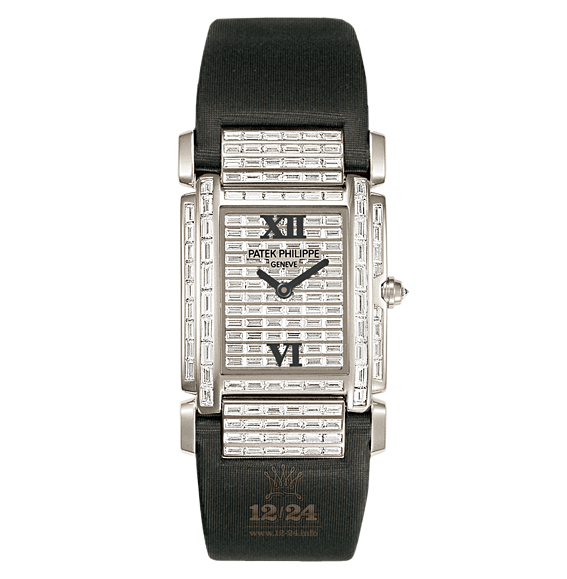 Patek Philippe Twenty~4 Watch 4911G-001 25 mm White gold Case Silver Dial