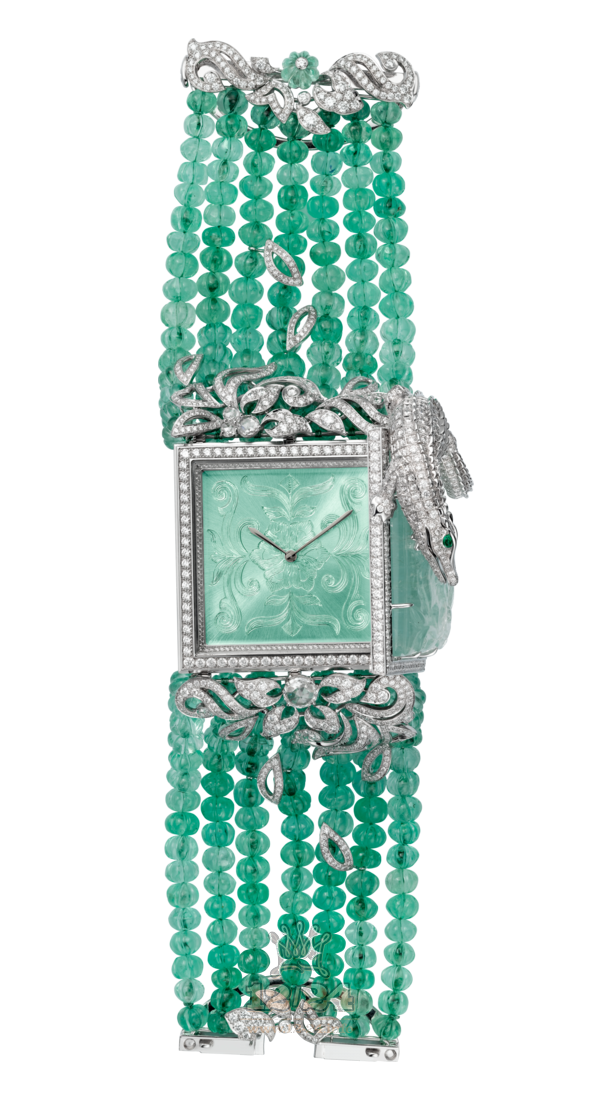 Cartier Creative jewelry watches Watch HPI00643 White gold Case Green Dial