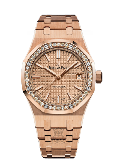 Audemars Piguet Royal Oak Watch 15451OR.ZZ.1256OR.03 37 mm Pink gold Case Golden Dial