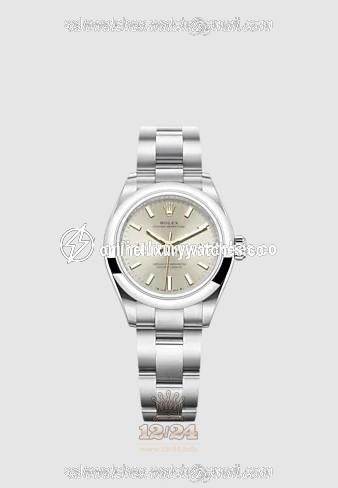 Rolex Oyster Perpetual Watch 276200-0001 28 mm Stainless steel Case Silver Dial