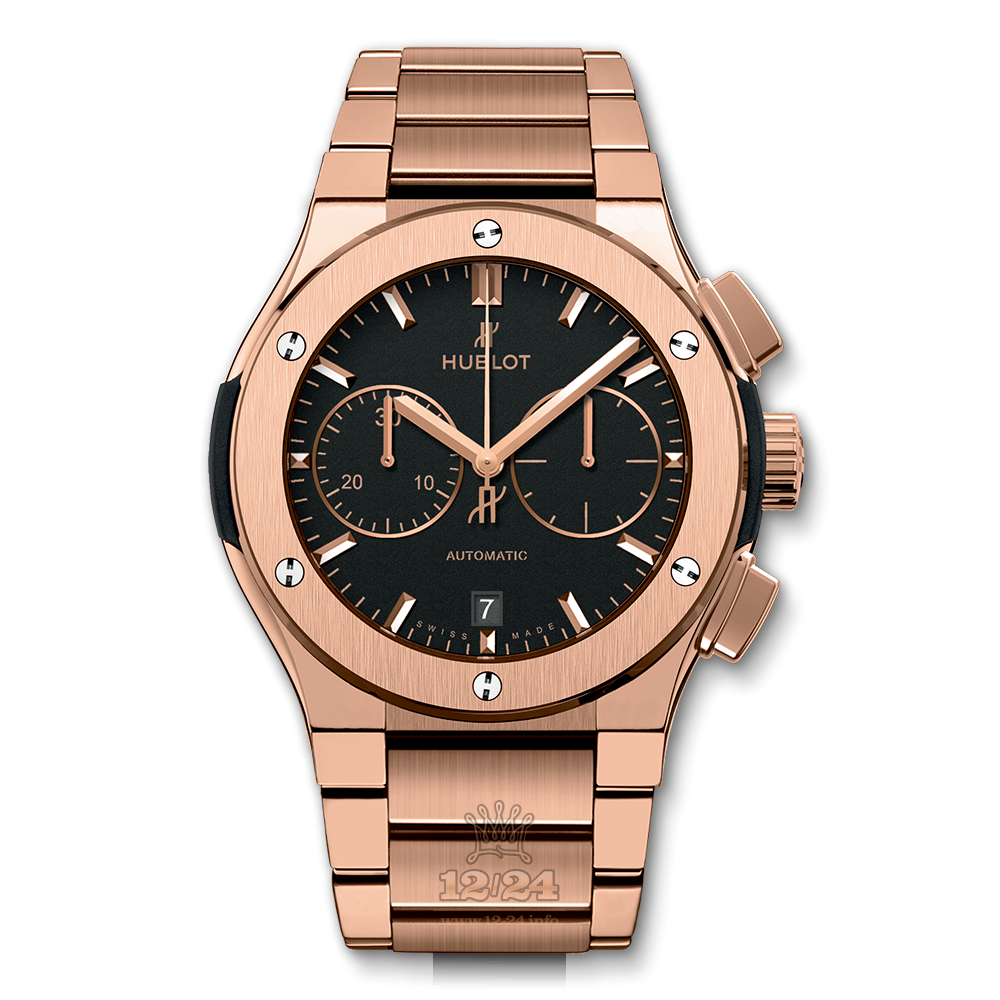 Hublot Classic Fusion Watch 520.OX.1180.OX 45 mm Red gold Case Black Dial