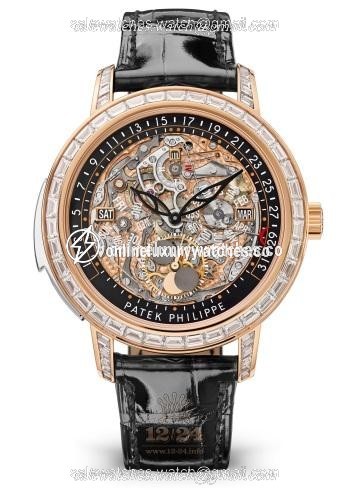 Patek Philippe Grand Complications Watch 5304/301R-001 43 mm Pink gold Case Black Dial