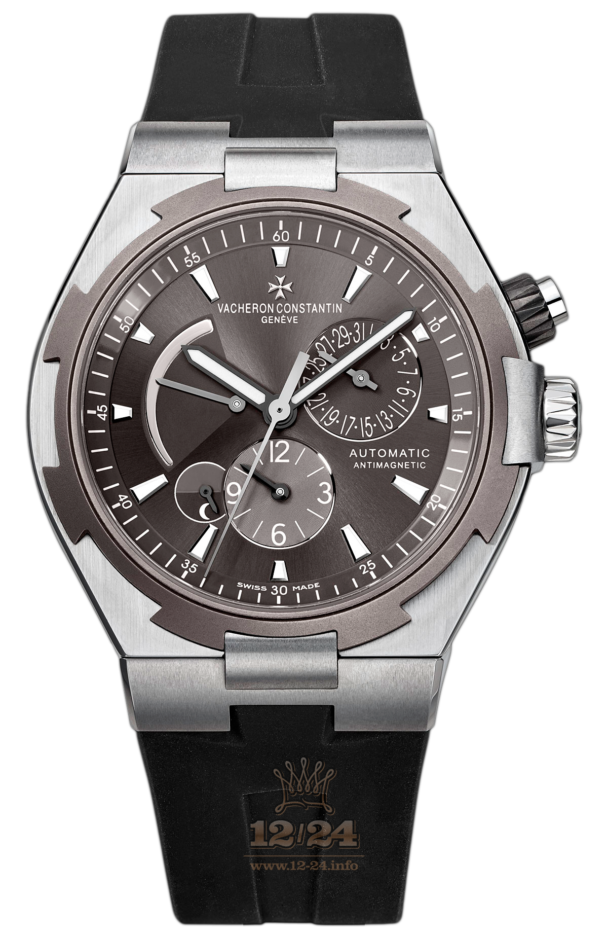 Vacheron Constantin Overseas Watch 47450/000W-9511 42 mm Stainless steel Titanium Case Gray Dial