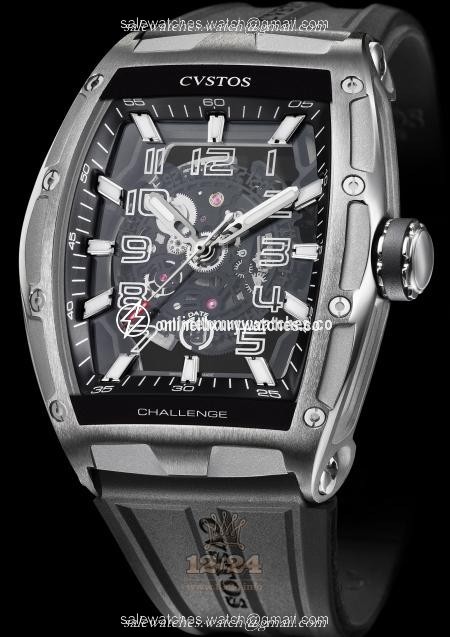 Cvstos Challenge Watch Challenge Jet-Liner II 54 mm Stainless steel Case Black Dial