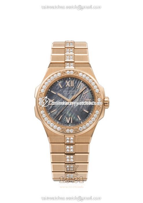 Chopard Alpine Eagle Watch 295370-5003 36 mm Pink gold Case Gray Dial
