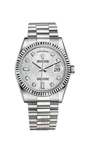 Rolex Day-Date Watch 118239-0092 36 mm White gold Case Silver Dial