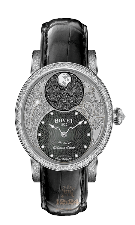 Bovet Dimier Watch R110002-C1234 41 mm White gold Case Black Silver Dial