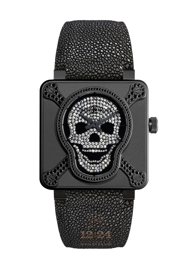 Bell & Ross Instruments Watch BR0192-AIRBOR-LGD 46 mm Stainless steel PVD coating Case Black Dial