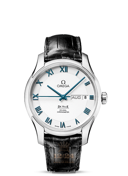 Omega De Ville Watch 431.93.41.22.04.001 41 mm Platinum Case White Dial