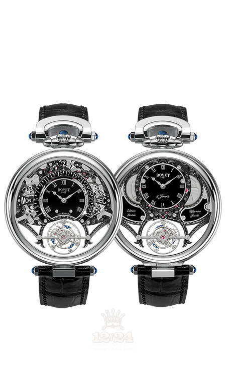 Bovet Fleurier Grandes Complications Watch AIQPR018 46 mm White gold Case Black Dial