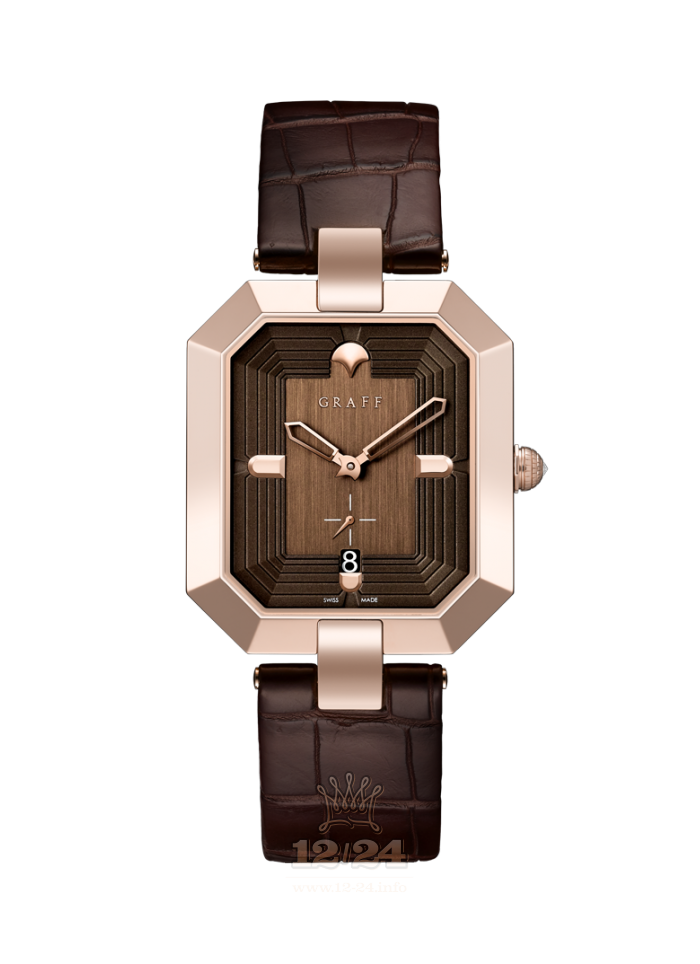 Graff Graff Vendome Watch VDM40PGC 40 mm Pink gold Case Brown (chocolate) Dial