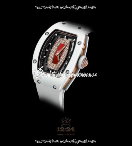 Richard Mille Women's Collection Watch RM 07-01 Ceramic 46 mm Ceramics Case Red Dial