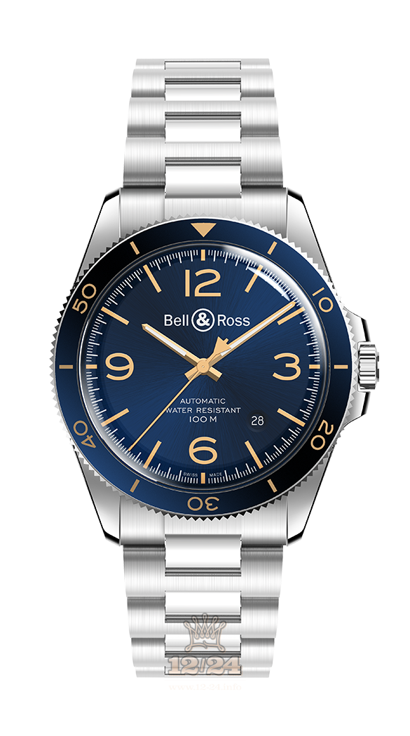 Bell & Ross Vintage Watch BRV292-BU-G-ST/SST 41 mm Stainless steel Case Dark blue Dial