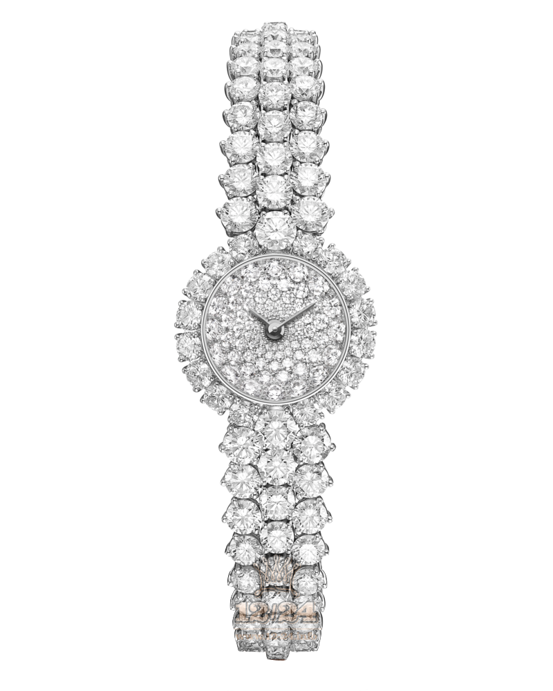 Van Cleef High Jewelry Watches Watch VCARO8QF00 Platinum Case Silver Dial