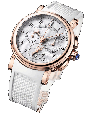 Breguet Marine Watch 8827BR/52/586 35 mm Pink gold Case White Dial