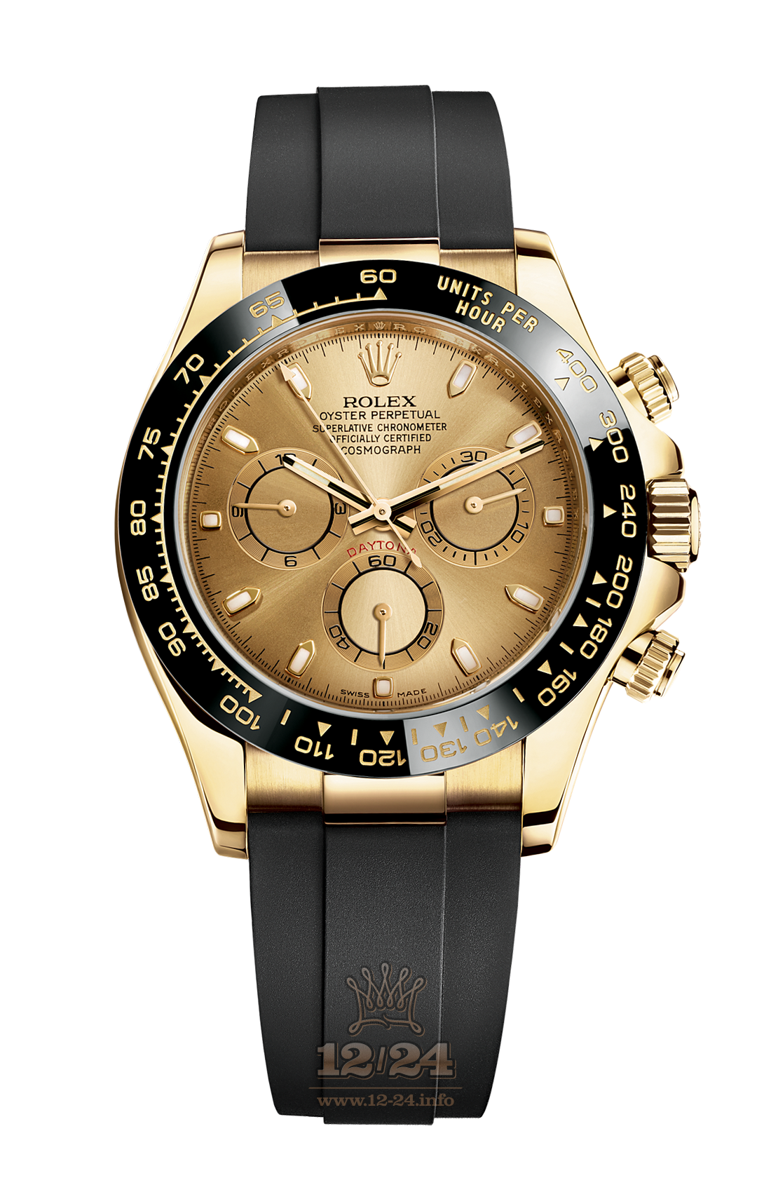 Rolex Cosmograph Daytona Watch 116518ln-0034 40 mm Yellow gold Case Golden Dial