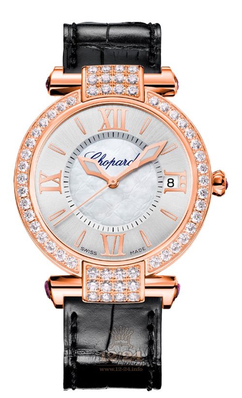 Chopard Imperiale Watch 384822-5002 36 mm Pink gold Case Silver Dial