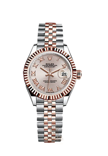 Rolex Datejust Watch 279171-0005 28 mm Steel / Pink gold Case Silver Pink Dial