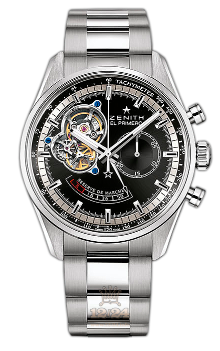 Zenith El Primero Watch 03.2080.4021/21.M2040 42 mm Stainless steel Case Black Dial