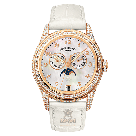 Patek Philippe Complications Watch 4937R-001 37 mm Pink gold Case White Dial