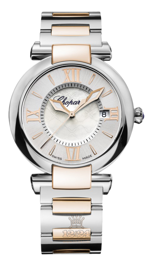 Chopard Imperiale Watch 388532-6002 36 mm Steel / Pink gold Case Silver Dial