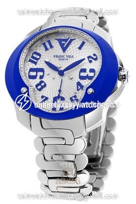 Franc Vila Tribute In Colors Watch 80Q.SS.NEO.72C 41 mm Stainless steel Case Silver Dial