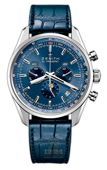 Zenith El Primero Watch 03.2097.410/51.C700 42 mm Stainless steel Case Dark blue Dial
