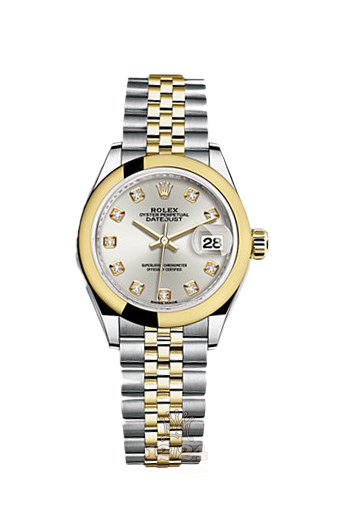 Rolex Datejust Watch 279163-0007 28 mm Steel / Yellow gold Case Silver Dial