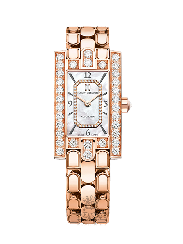 Harry Winston The Avenue Collection Watch AVEAHM21RR002 21 mm Pink gold Case White Dial