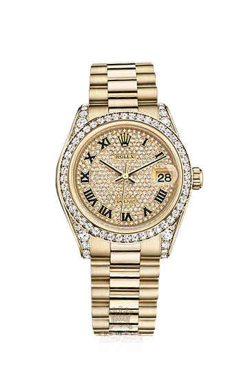 Rolex Datejust Watch 178158-0022 31 mm Yellow gold Case Golden Dial