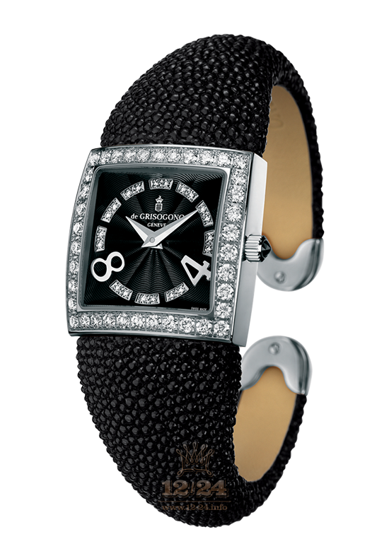 de Grisogono Piccolina Watch P-S06/M White gold Case Black Dial