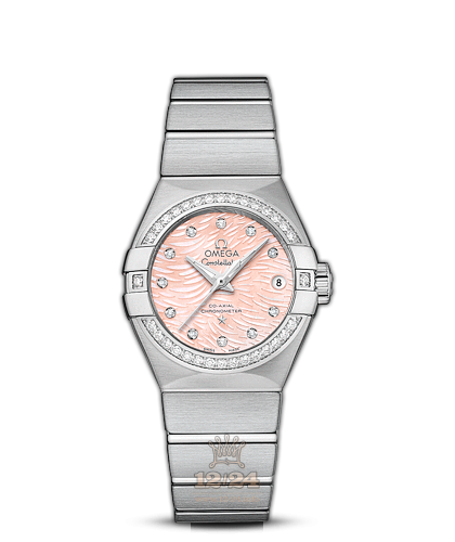 Omega Constellation Watch 123.15.27.20.57.002 27 mm Stainless steel Case Pink Dial