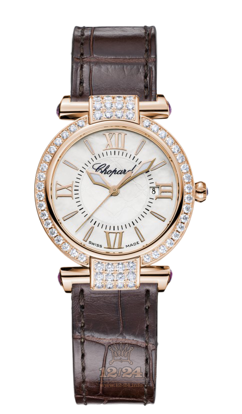 Chopard Imperiale Watch 384238-5003 28 mm Pink gold Case White Dial