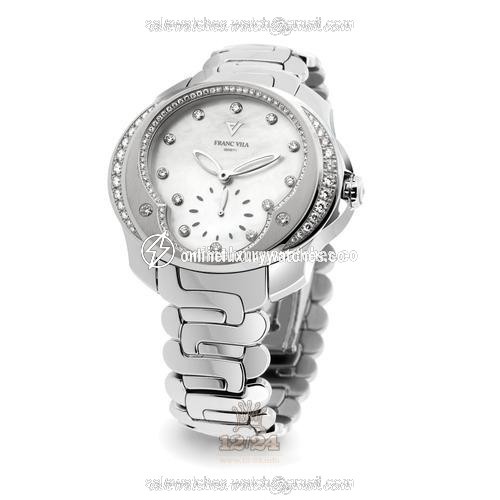 Franc Vila Tribute To Ladies Watch 80Q.SS.SP.BLA 41 mm Stainless steel Case White Dial