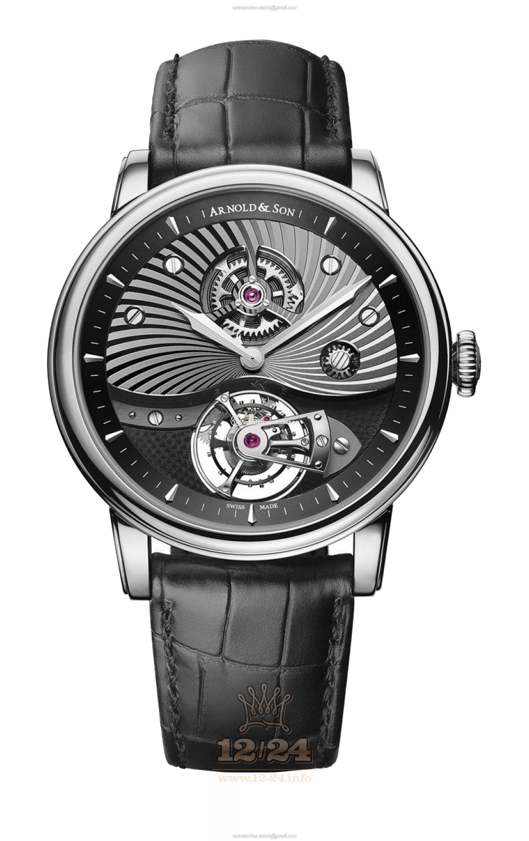 Arnold Son Royal Collection Watch 1SJAW.B02A.C113A 44 mm White gold Case Black Silver Dial