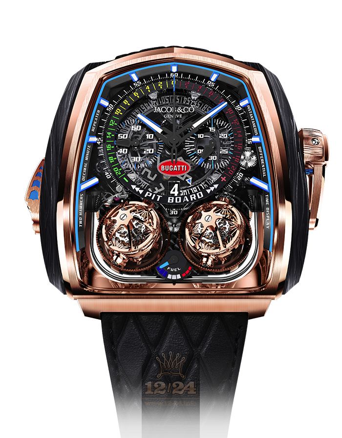 Jacob & Co Grand Complication Masterpieces Watch TT200.40.AB.AB.A 52 mm Pink gold Carbon Case Black Dial