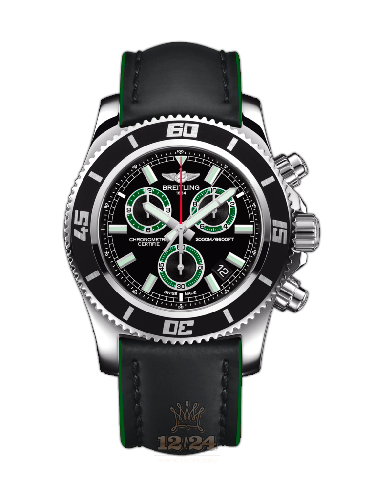 Breitling Superocean Watch A73310A8/BB75/234X/A20BA.1 46 mm Stainless steel Case Black Green Dial