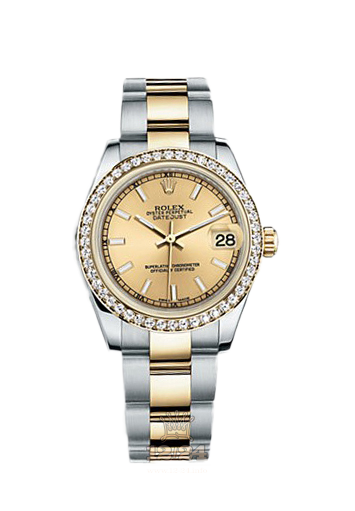 Rolex Datejust Watch 178383-0048 31 mm Steel / Yellow gold Case Golden Dial