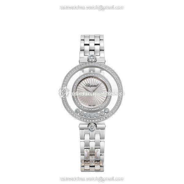 Chopard Happy Diamonds Watch 209426-1202 32 mm White gold Case White Dial