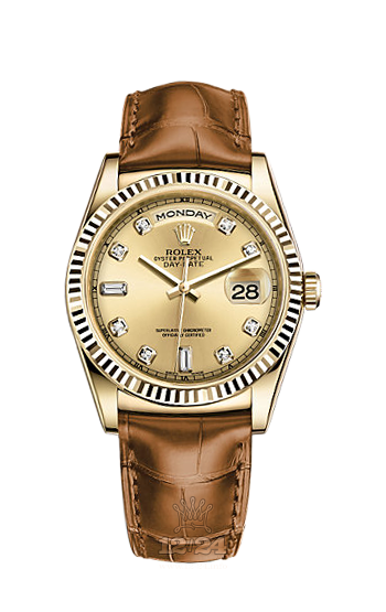 Rolex Day-Date Watch 118138-0074 36 mm Yellow gold Case Golden Dial