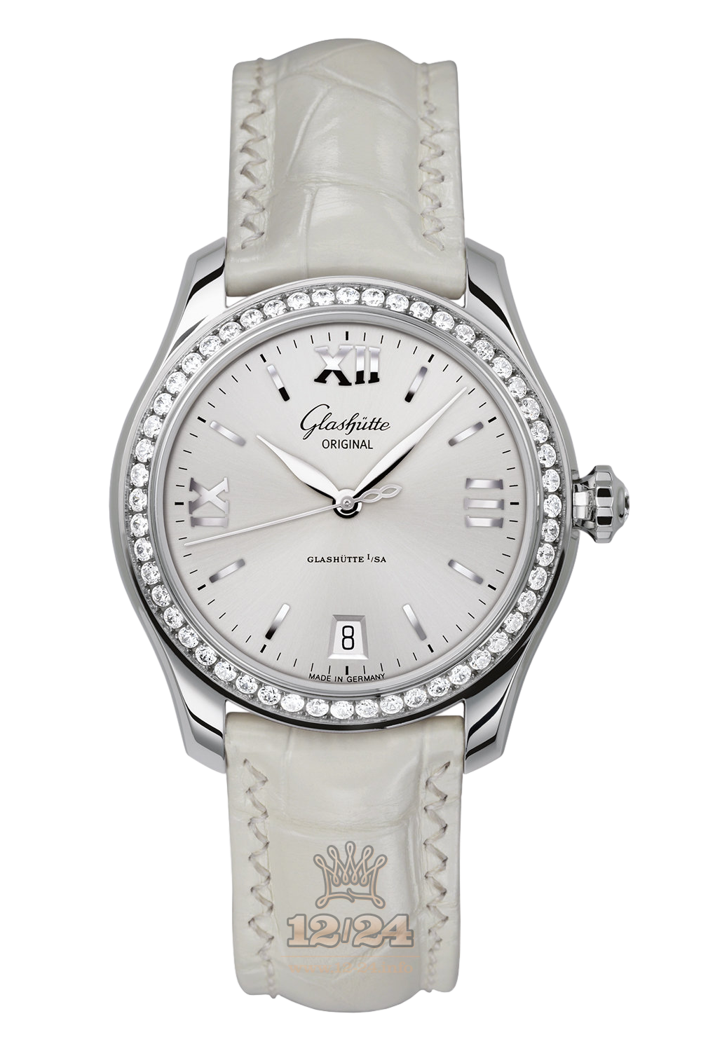 Glashutte Ladies Watch 1-39-22-02-22-04 36 mm Stainless steel Case Silver Dial