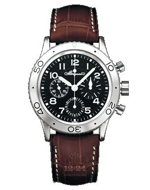 Breguet Type XX / Type XXI Watch 3800ST/92/9W6 39 mm Stainless steel Case Black Dial