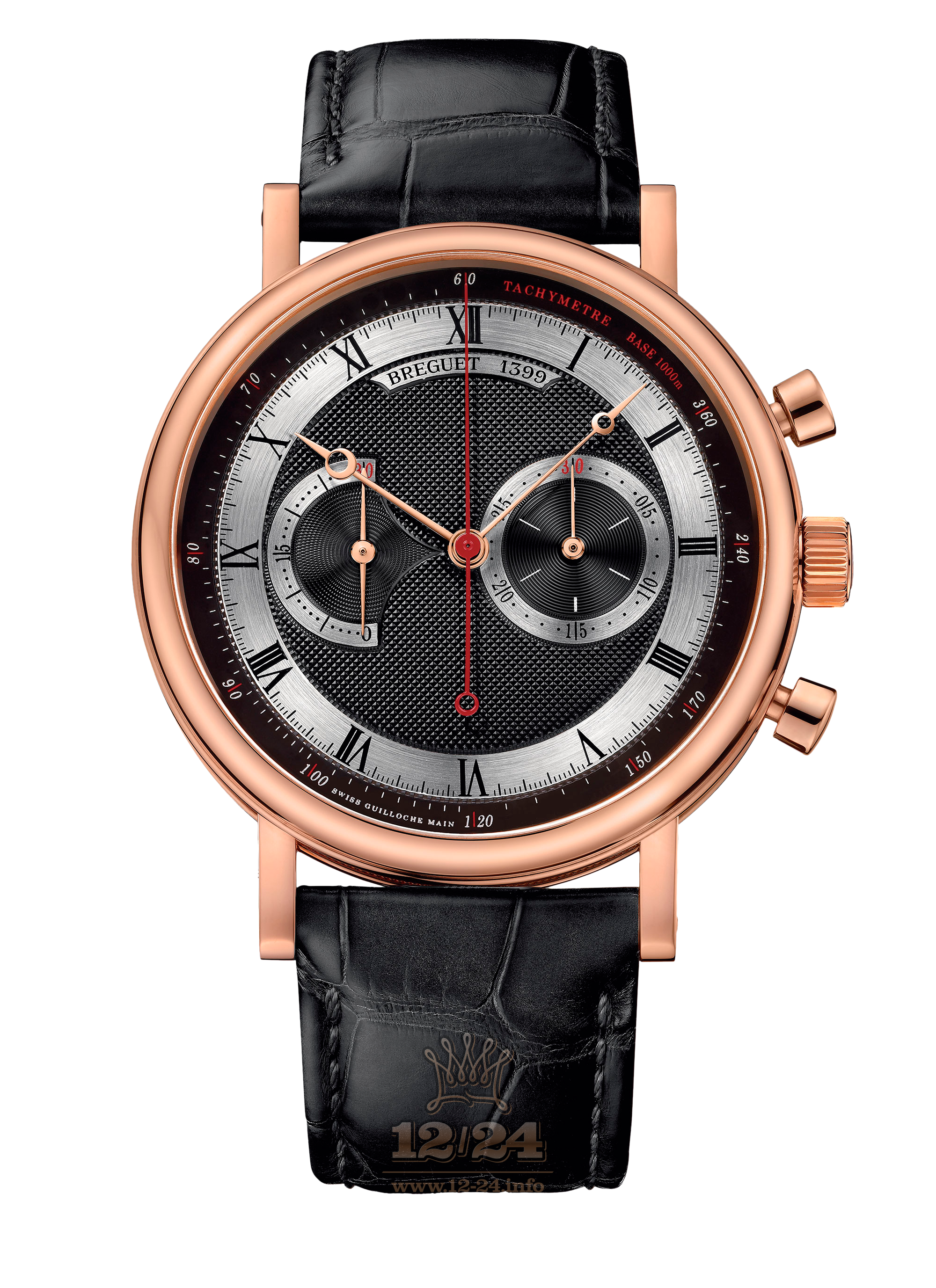 Breguet Classique Watch 5287BR/92/9ZU 42 mm Pink gold Case Black Silver Dial
