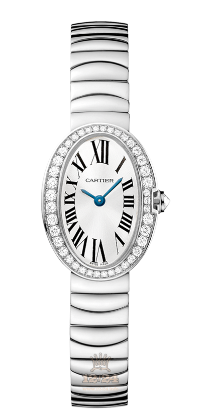 Cartier Baignoire Watch WB520025 25 mm White gold Case Silver Dial