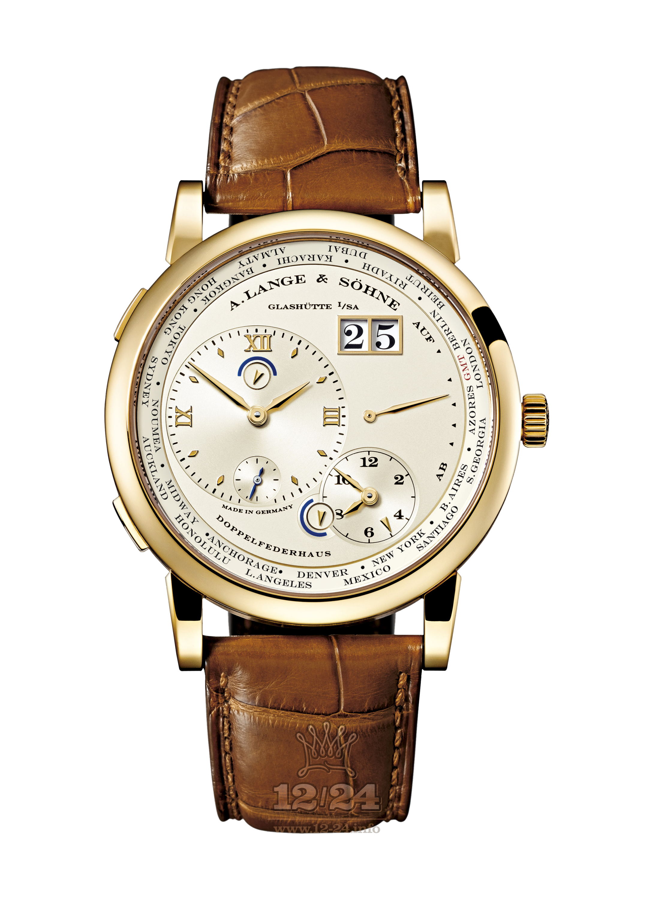 A.Lange & Sohne Lange 1 Watch 116.021 42 mm Yellow gold Case Golden Dial