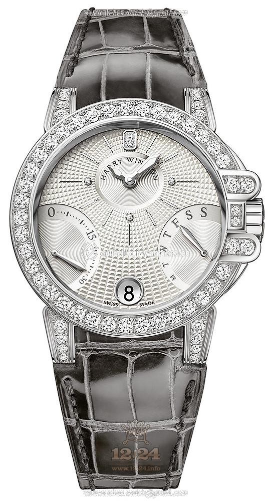 Harry Winston The Ocean Collection Watch OCEABI36WW041 36 mm White gold Case Silver Dial